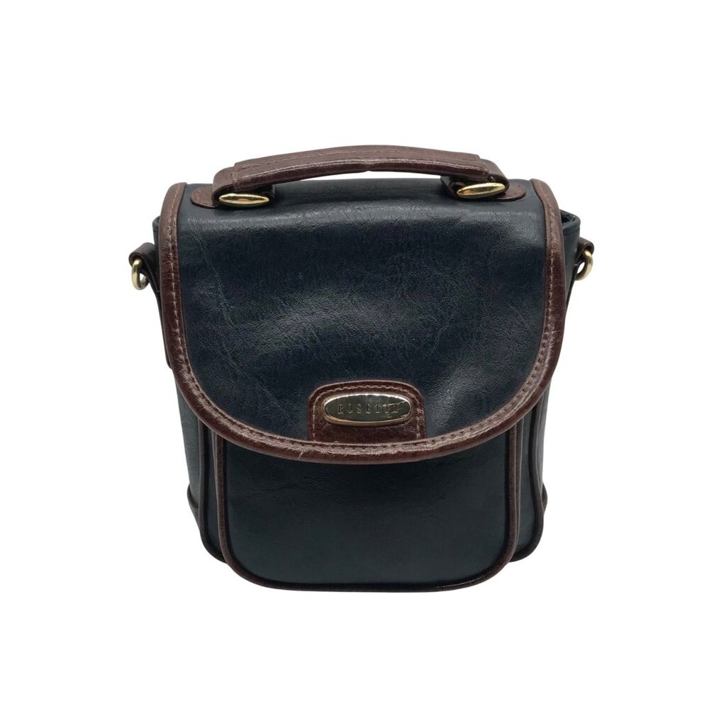 Rosetti Blue Leather Crossbody Satchel Bag